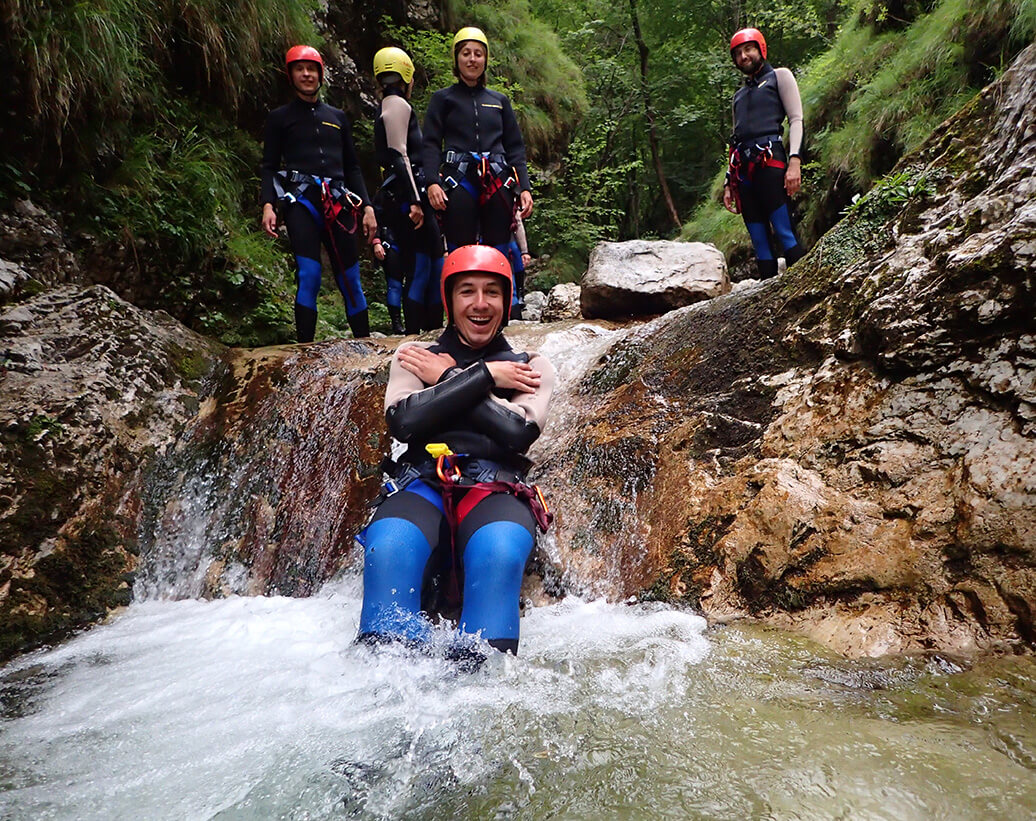 Canyoning Bovec, Suseč canyon | Slides, Jumps, like natural aquapark
