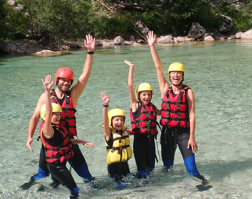 Family rafting Bovec | Rafting will be the best moment of your vacation