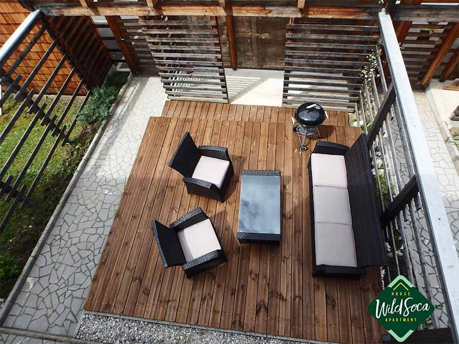 Accomodation in Bovec | Wild Soča House | terrace