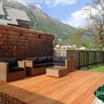 Accomodation in Bovec | Wild Soča House | Apartments No 5, wooden terrace